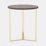 Laskasas Dili Side Table in Smoked Eucalyptus Veneer Matte