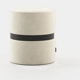 Laskasas Edson Pouf in Vienna Cream velvet