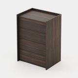 Laskasas Endy Tallboy in Smoked Eucalyptus Veneer Matte, third view