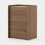 Laskasas Endy Tallboy in Walnut Veneer Matte