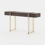 Laskasas Evelyn Console in Smoked Eucalyptus Veneer Matte