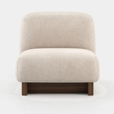 Laskasas Gandhi Armchair in Xangai White weave, second view