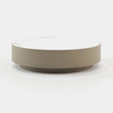 Laskasas Gold Coffee Table in Beige Grey Lacquer Matte