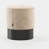 Laskasas Isaac Pouf in Lohan chenille