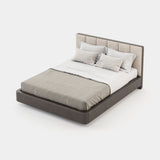 Laskasas Jody Bed in Xangai White weave, fourth view