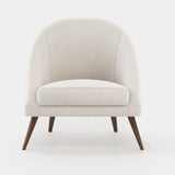 Laskasas Joe Armchair in Xangai White weave, second view