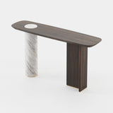 Laskasas Kahlo Console in Smoked Eucalyptus Veneer Matte, third view