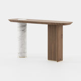 Laskasas Kahlo Console in Walnut Veneer Matte