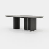 Laskasas Kahlo Dining Table in Black Lacquer Matte