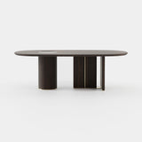 Laskasas Kahlo Dining Table in Smoked Eucalyptus Veneer Matte, second view