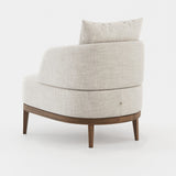 Laskasas Keros Armchair in Xangai White weave, fourth view