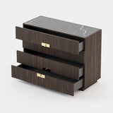 Laskasas Lady Chest of Drawers in Smoked Eucalyptus Veneer Matte, fourth view