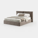 Laskasas Larissa Bed in Vienna Khaki velvet