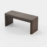 Laskasas Larson Desk in Smoked Eucalyptus Veneer Matte, third view