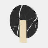 Laskasas Lord Wall Lamp in Nero Marquina Polished Marble