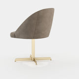 Laskasas Loren Office Chair in Xangai Taupe weave, fourth view