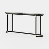 Laskasas Lyssa Console in Verde Issorie Polished Marble