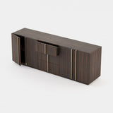Laskasas Macau Sideboard in Smoked Eucalyptus Veneer Matte, fourth view