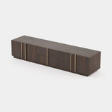 Laskasas Macau TV Cabinet in Smoked Eucalyptus Veneer Matte, third view