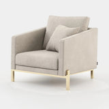 Laskasas Munique Armchair in Xangai Sand weave