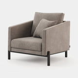 Laskasas Munique Armchair in Xangai Taupe weave