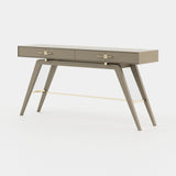 Laskasas Niels Console in Beige Grey Lacquer Matte
