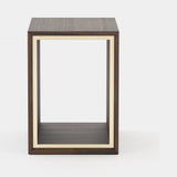 Laskasas Nilo Side Table in Smoked Eucalyptus Veneer Matte, second view