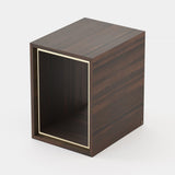 Laskasas Nilo Side Table in Smoked Eucalyptus Veneer Matte, third view