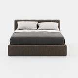 Laskasas Norma Bed in Vienna Khaki velvet, second view