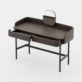 Laskasas Pema Dressing Table in Smoked Eucalyptus Veneer Matte, fourth view