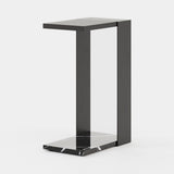 Laskasas Poppi Side Table in Black Lacquer Matte
