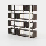 Laskasas Praga Bookshelf in Smoked Eucalyptus Veneer Matte