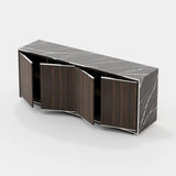 Laskasas Rick Sideboard in Smoked Eucalyptus Veneer Matte, fourth view