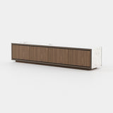 Laskasas Rick TV Cabinet in Carrara Polished Marble