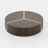 Laskasas Riga Coffee Table in Smoked Eucalyptus Veneer Matte, third view