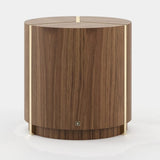 Laskasas Riga Side Table in Walnut Veneer Matte