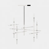 Laskasas Robert Suspension Lamp in Polished Stainless Steel, third view