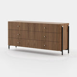 Laskasas Rosie Chest of Drawers in Walnut Veneer Matte