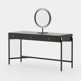 Laskasas Rosie Dressing Table in Black Lacquer Matte