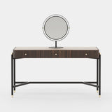 Laskasas Rosie Dressing Table in Smoked Eucalyptus Veneer Matte, second view