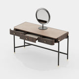 Laskasas Rosie Dressing Table in Smoked Eucalyptus Veneer Matte, fourth view