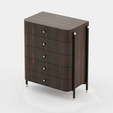 Laskasas Rosie Tallboy in Smoked Eucalyptus Veneer Matte, third view