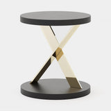 Laskasas Sally Side Table in Black Lacquer Matte