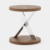 Laskasas Sally Side Table in Walnut Veneer Matte