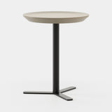 Laskasas Sen Side Table in Beige Grey Lacquer Matte