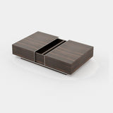 Laskasas Sila Coffee Table in Smoked Eucalyptus Veneer Matte, fourth view
