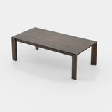 Laskasas Susan Dining Table in Smoked Eucalyptus Veneer Matte, third view