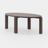 Laskasas Tasos Coffee Table in Smoked Eucalyptus Veneer Matte
