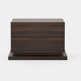 Laskasas Uso Bedside Table in Smoked Eucalyptus Veneer Matte, second view