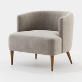 Laskasas Veera Armchair in Vienna Khaki velvet